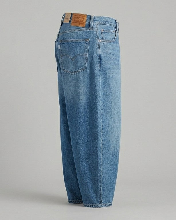 Premium Branded Baggie Jeans (Washed Blue)