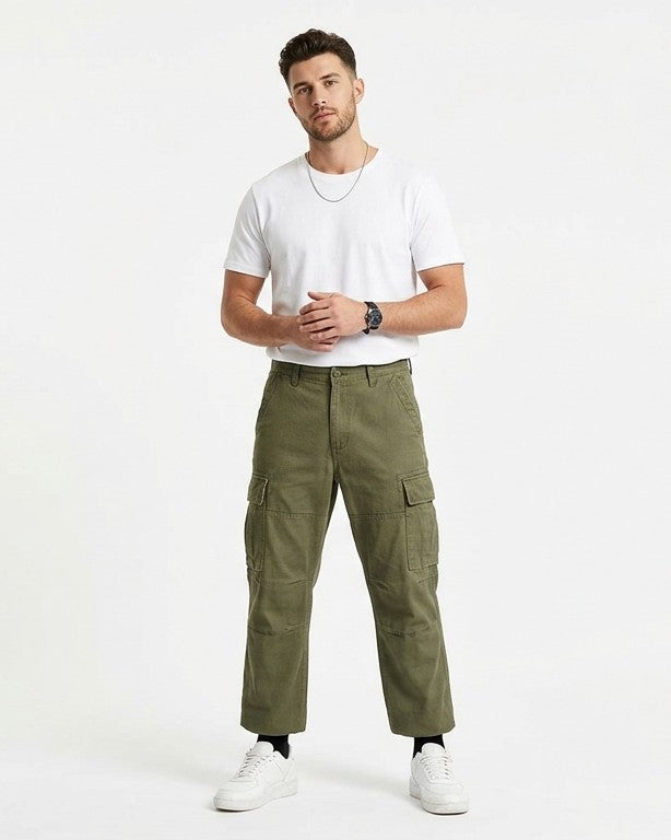 Premium Branded Baggie Jeans (army Green)