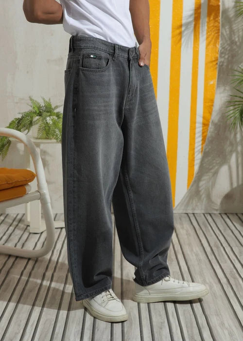 Urban Wide-Leg Baggy Jeans
