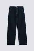 Utility Straight-Fit Denim Jeans – Dark Wash