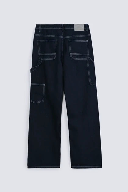 Utility Straight-Fit Denim Jeans – Dark Wash