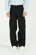 Men's Black Cargo Jogger Pants