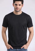 Men's Classic Fit Crew Neck Cotton T-Shirt – Black