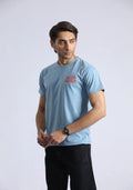 Men's Holiday Beach Graphic T-Shirt – Sky Blue